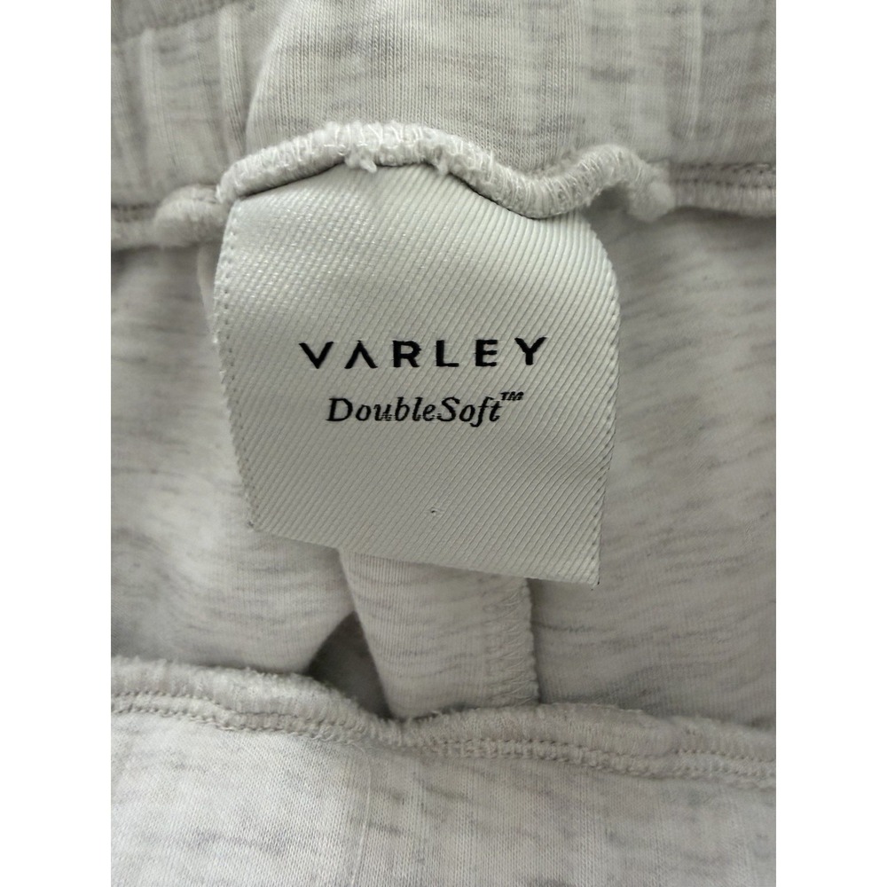 Varley Double Soft Atrium High Rise Shorts 4.5 Light Grey Marl Women's Small - Picture 10 of 13